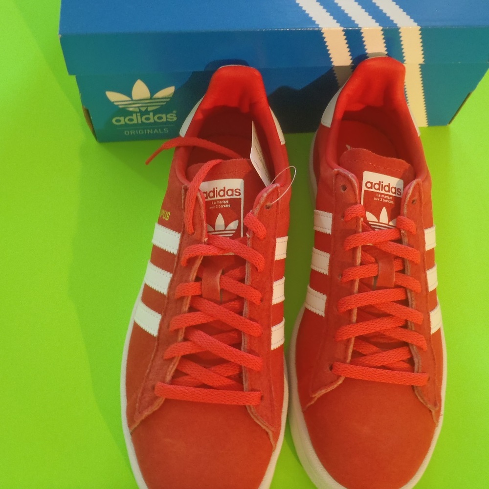 NWT Women's Adidas Campus Shoes  Pink/White Sz 7